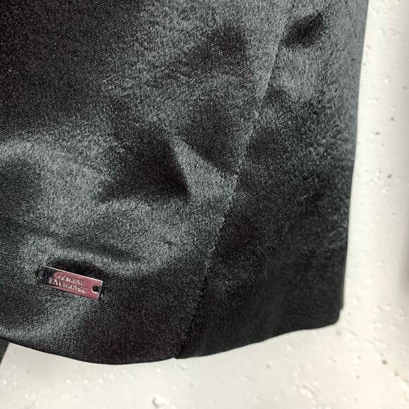 Armani Exchange Womens Bell Sleeve Keyhole V-Neck Blouse Black Poly Size Small - Picture 8 of 10